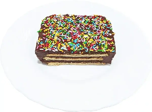Receta de tarta de galletas María y chocolate negro